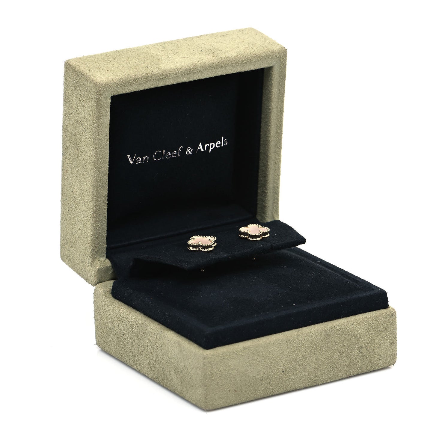 18K Yellow Gold Mother of Pearl Sweet Alhambra Earrings