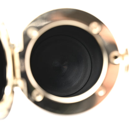 Chanel Metal Resin Lambskin Crystal Lipstick Case Long Necklace On Chain Silver Black Gold 4 of 6