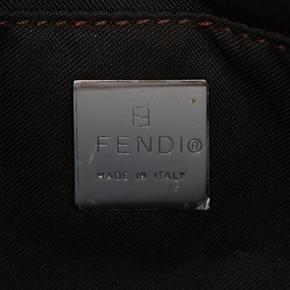 Fendi Zucchino Mini Baguette Mogano Panna Bruciato 6 of 9