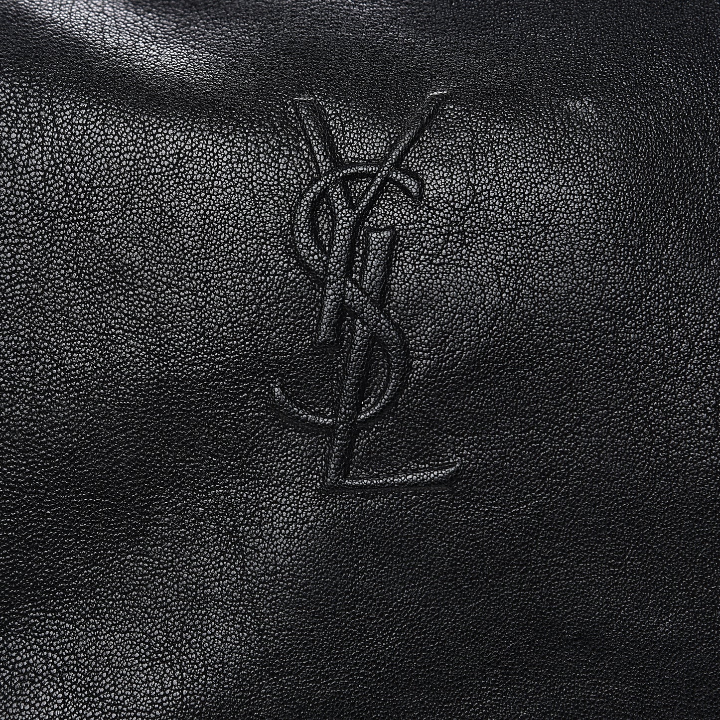 Lambskin Monogram Small Lou Camera Bag Black