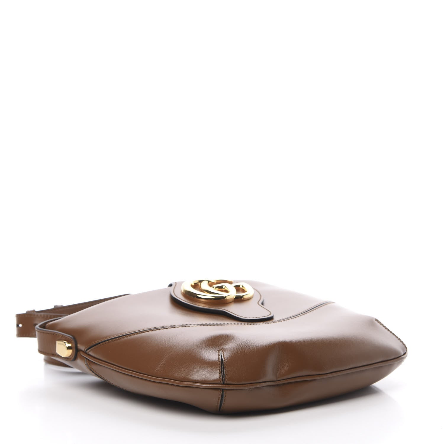 Gucci Boarded Plutone Calfskin Medium Arli Shoulder Bag Nocciola 4 of 13
