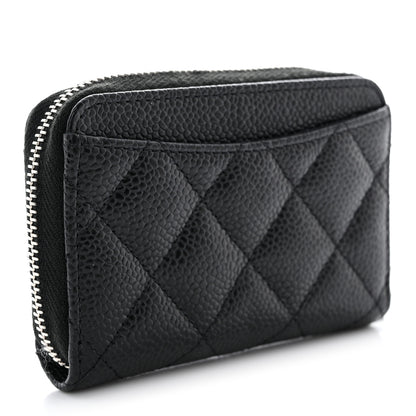 Chanel Caviar Quilted Classic Zipped Coin Purse Black 3 of 9