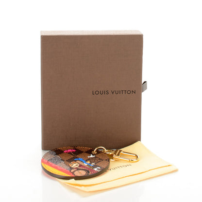 Louis Vuitton Damier Ebene 2015 Christmas Animation Bag Charm Key Ring 6 of 6