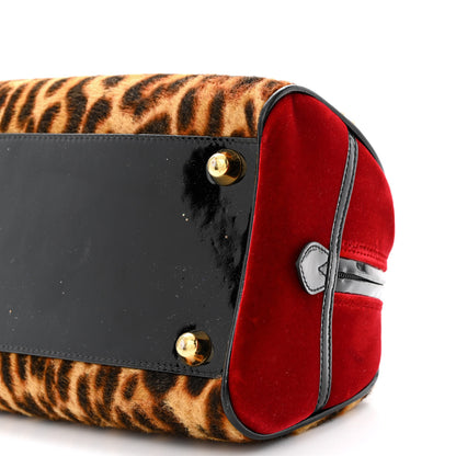 Christian Dior Calf Hair Leopard Velour Gambler Dice Bowler 10 of 12