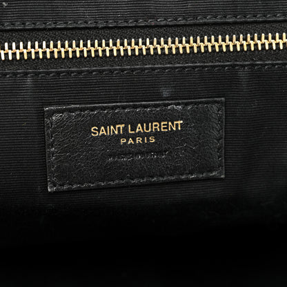Saint Laurent Lambskin Quilted Maxi Icare Shopping Tote Black 8 of 22