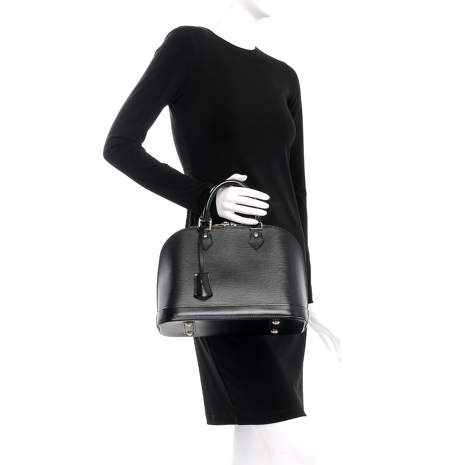 Louis Vuitton Epi Alma PM Black 2 of 10