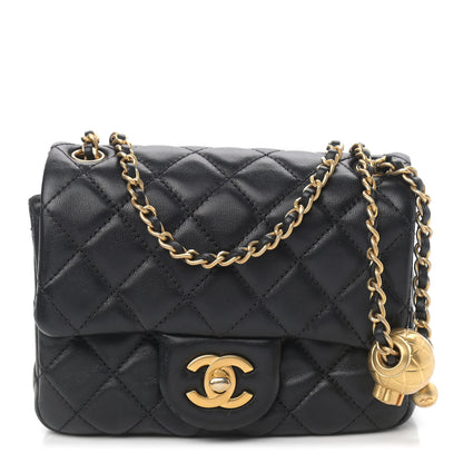 Chanel Lambskin Quilted Mini Pearl Crush Flap Black 1 of 10