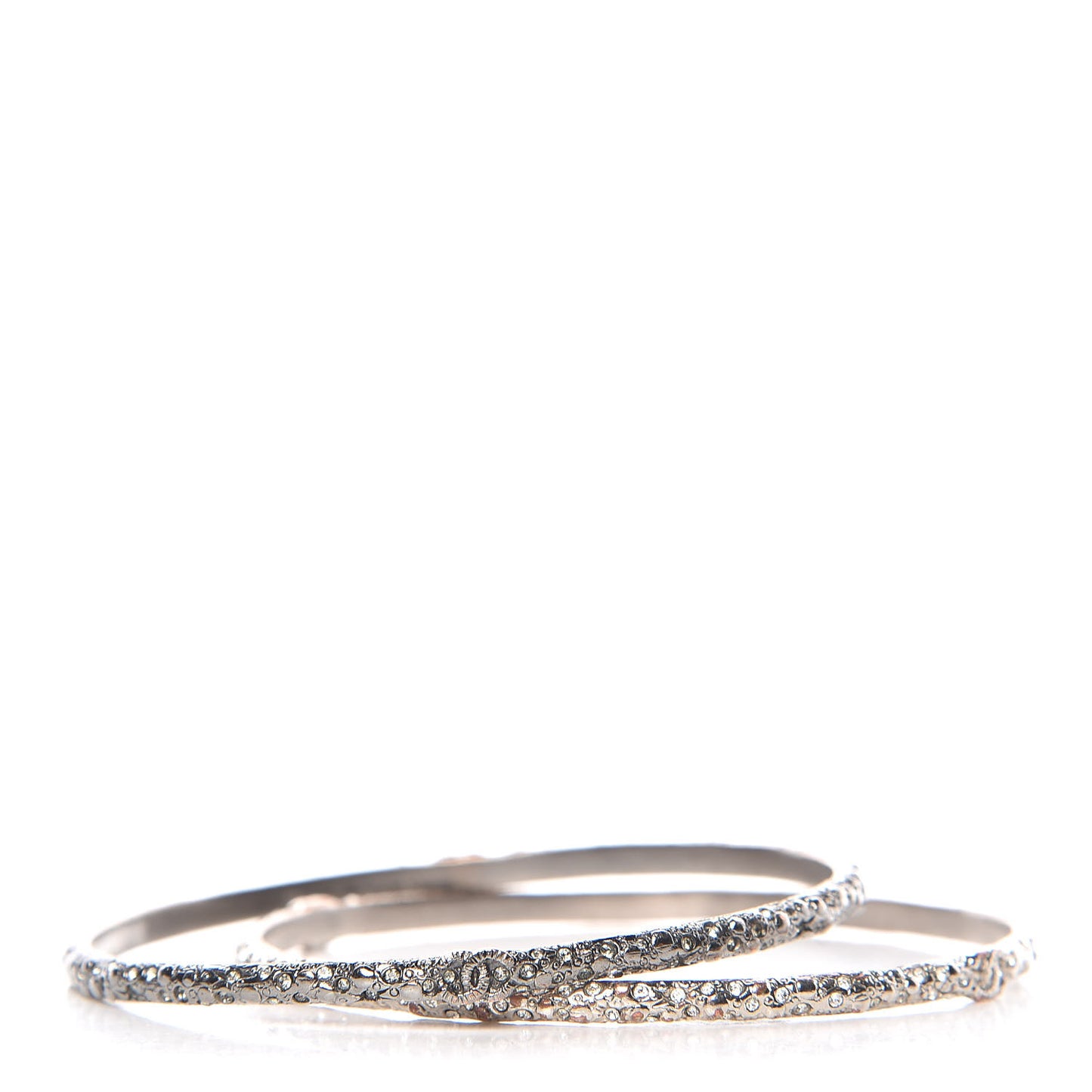 Ruthenium Crystal CC Bangle Set of 2