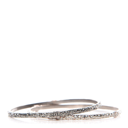 Chanel Ruthenium Crystal CC Bangle Set of 2 1 of 4