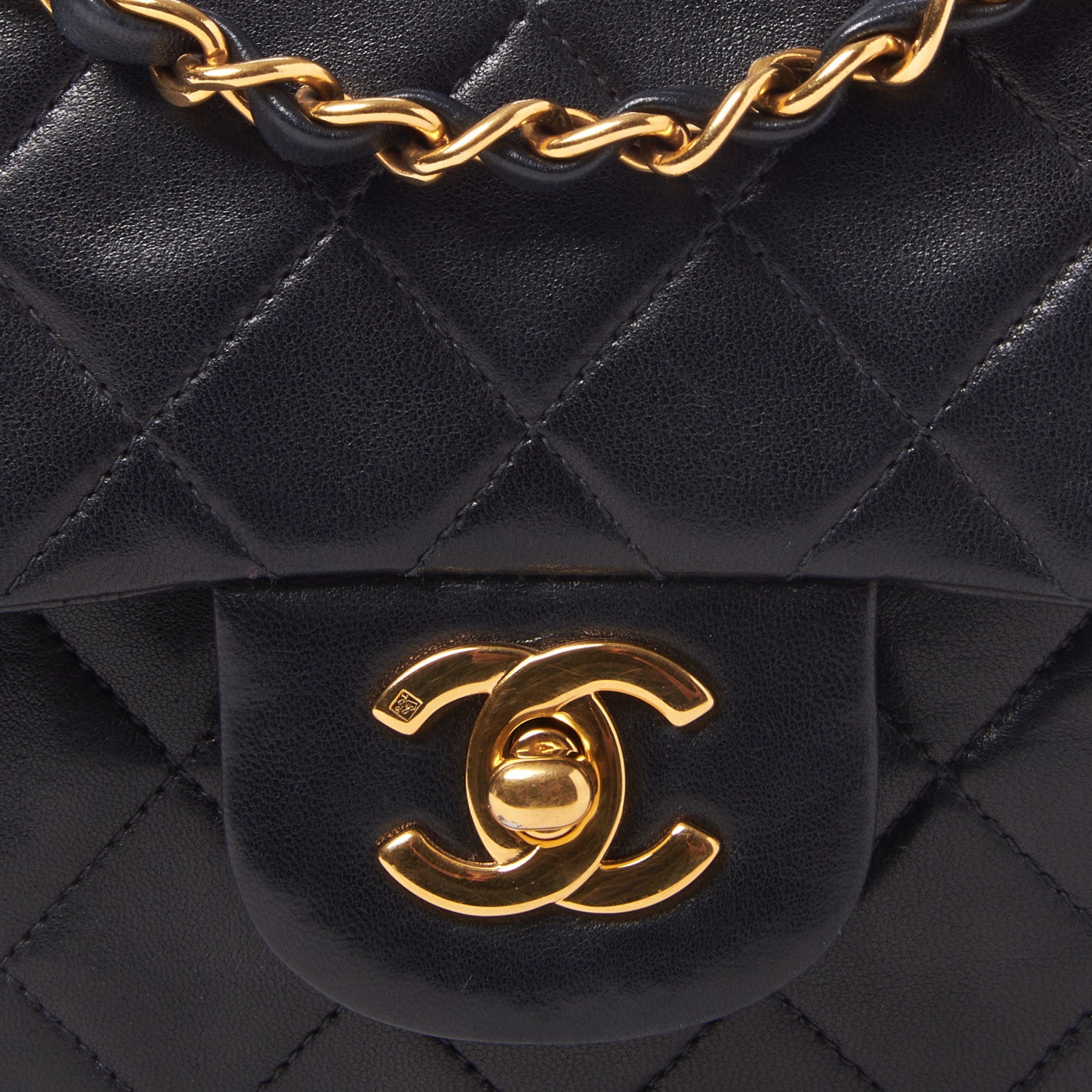 Chanel Lambskin Quilted Small Double Flap Black 6 of 9