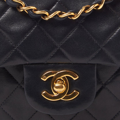 Chanel Lambskin Quilted Small Double Flap Black 6 of 9