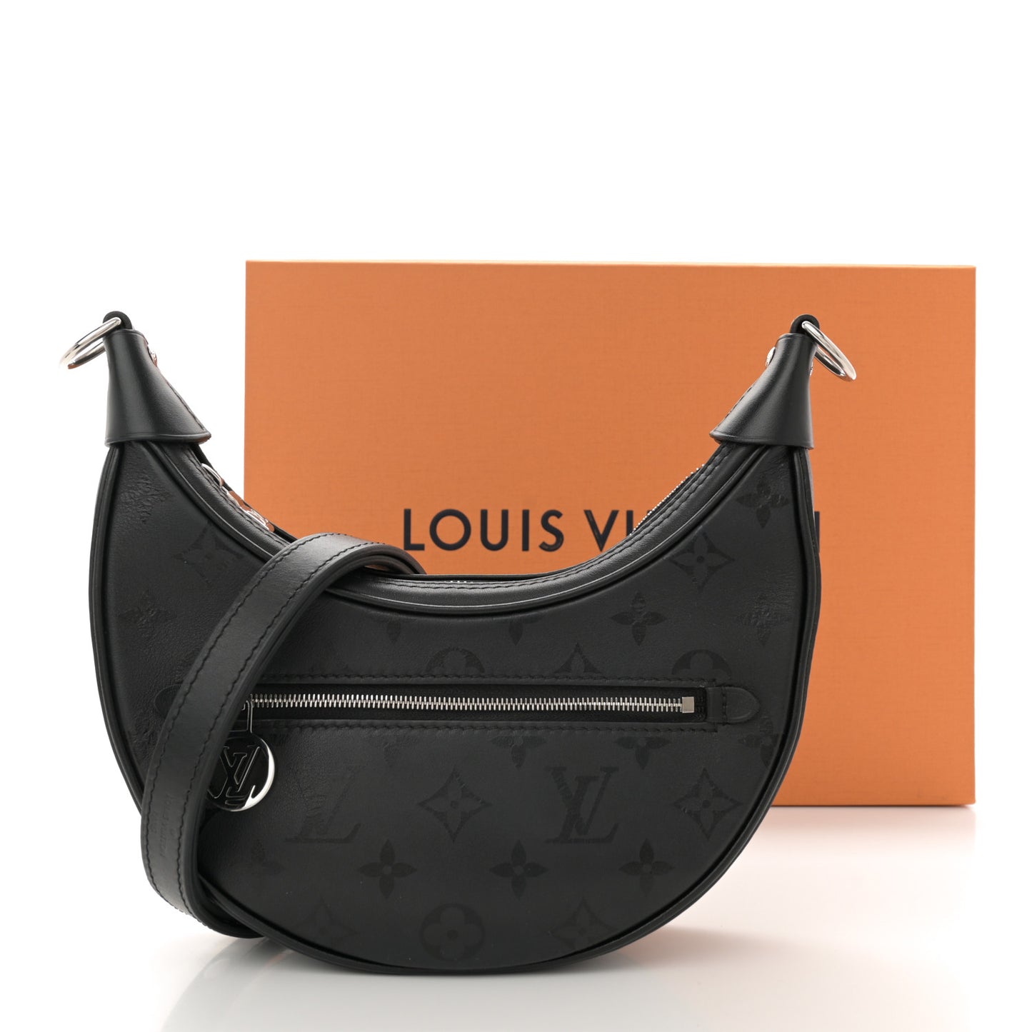 Calfskin Monogram Loop H27 Black