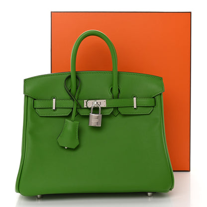Hermes Swift Birkin 25 Vert Yucca 14 of 14