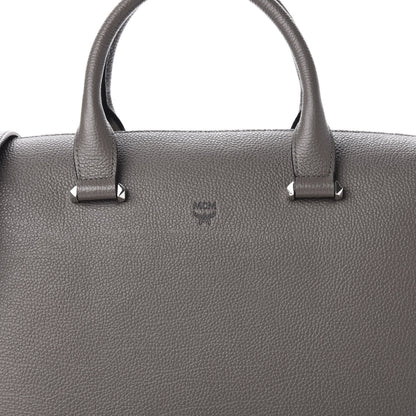 MCM Grained Calfskin Large Ella Boston Grey 9 of 9