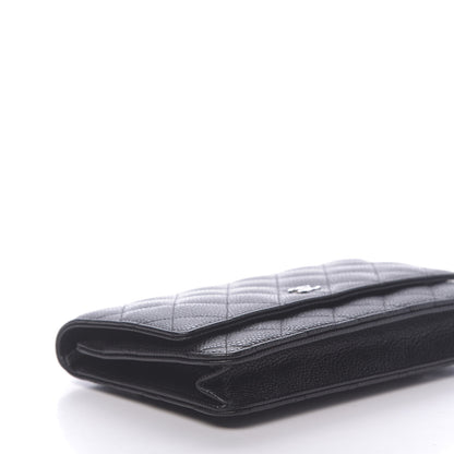 Chanel Caviar Quilted Wallet On Chain WOC Black 9 of 12