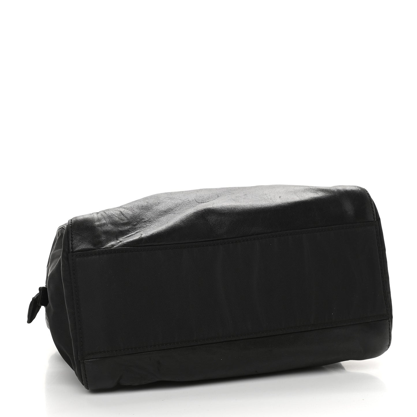 Tessuto Nylon Glace Calf Logo Shoulder Bag Black