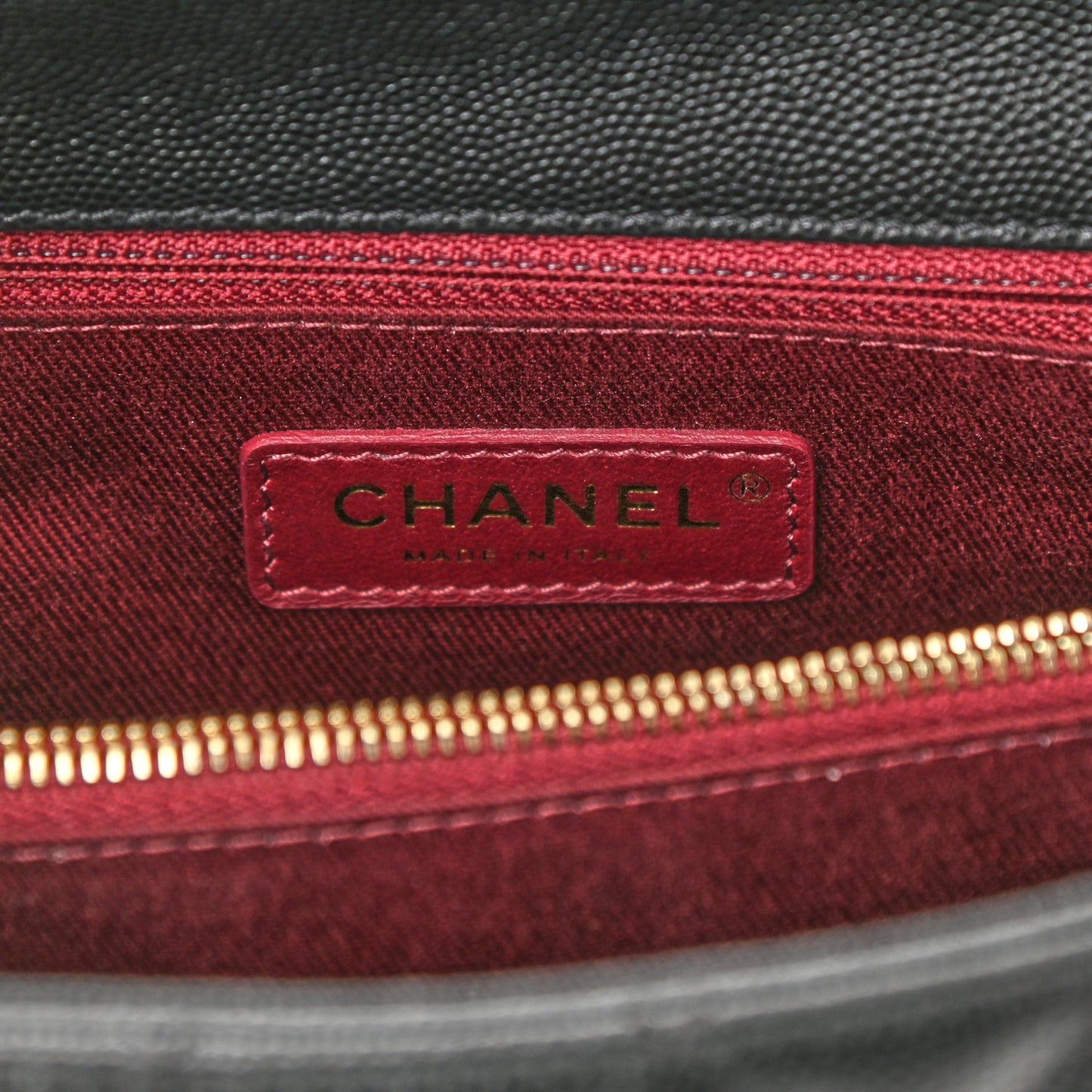Caviar Quilted Small Coco Handle Flap Black
