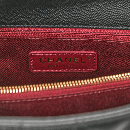 Chanel Caviar Quilted Small Coco Handle Flap Black 6 of 10