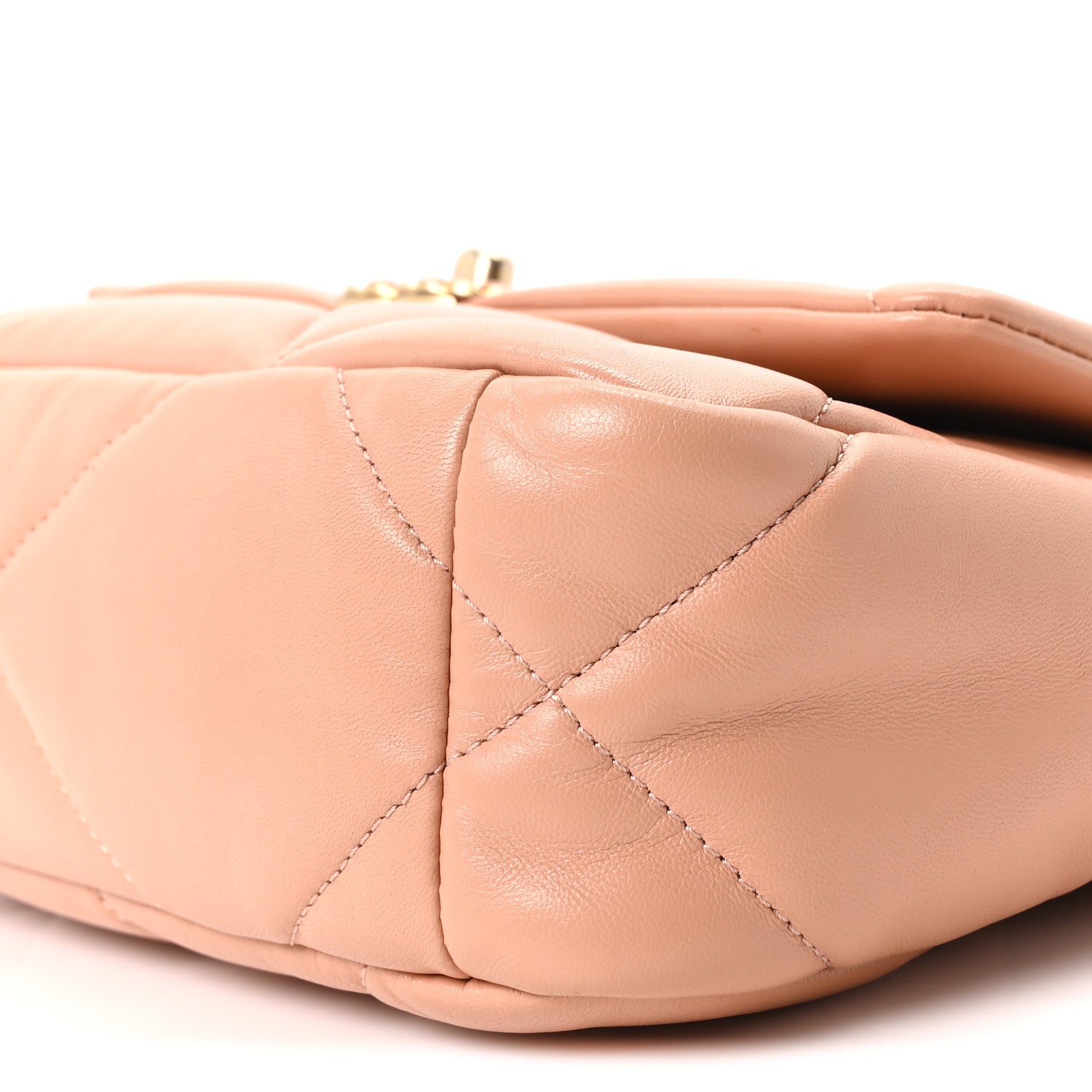 Chanel Lambskin Quilted Medium Chanel 19 Flap Beige 9 of 10