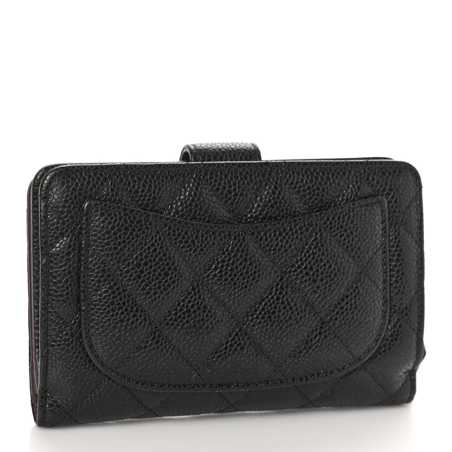 Chanel Caviar Quilted CC French Wallet Black 3 of 11