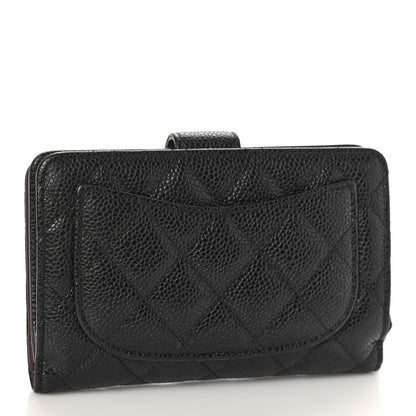 Chanel Caviar Quilted CC French Wallet Black 3 of 11