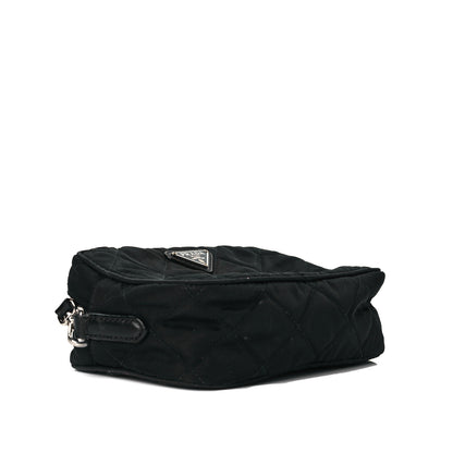 Prada Nylon Tessuto Impuntu Quilted Chain Crossbody Black 3 of 6