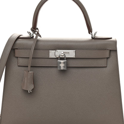 Hermes Epsom Kelly Sellier 28 Etain 8 of 11