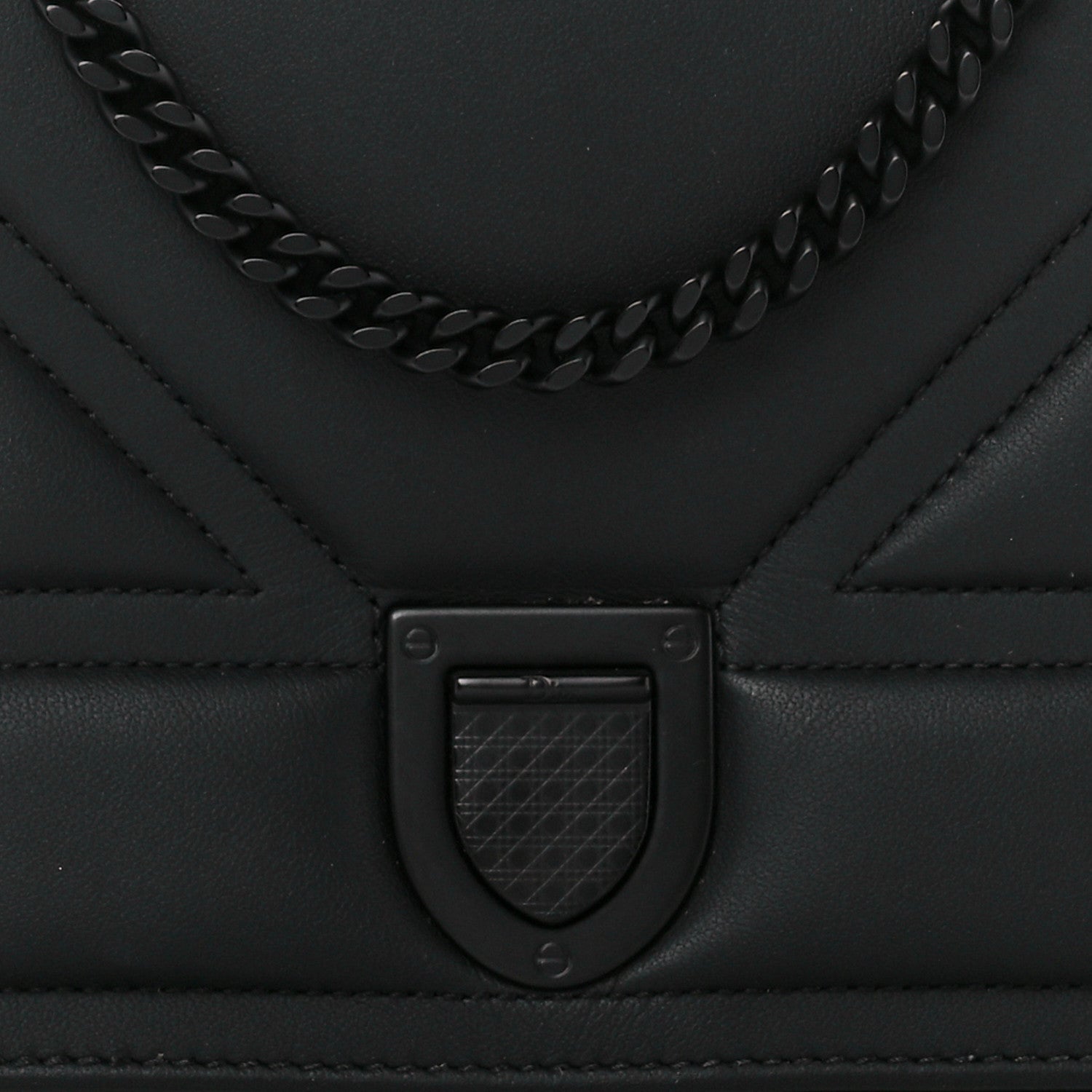 Christian Dior Ultra Matte Calfskin Diorama Wallet on Chain Pouch Black 8 of 12