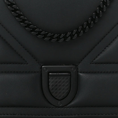 Christian Dior Ultra Matte Calfskin Diorama Wallet on Chain Pouch Black 8 of 12