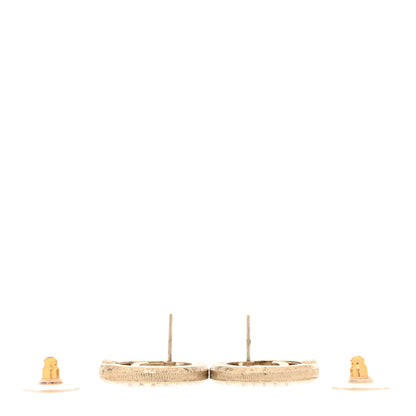 Chanel Pearl CC Round Earrings Gold 3 of 6