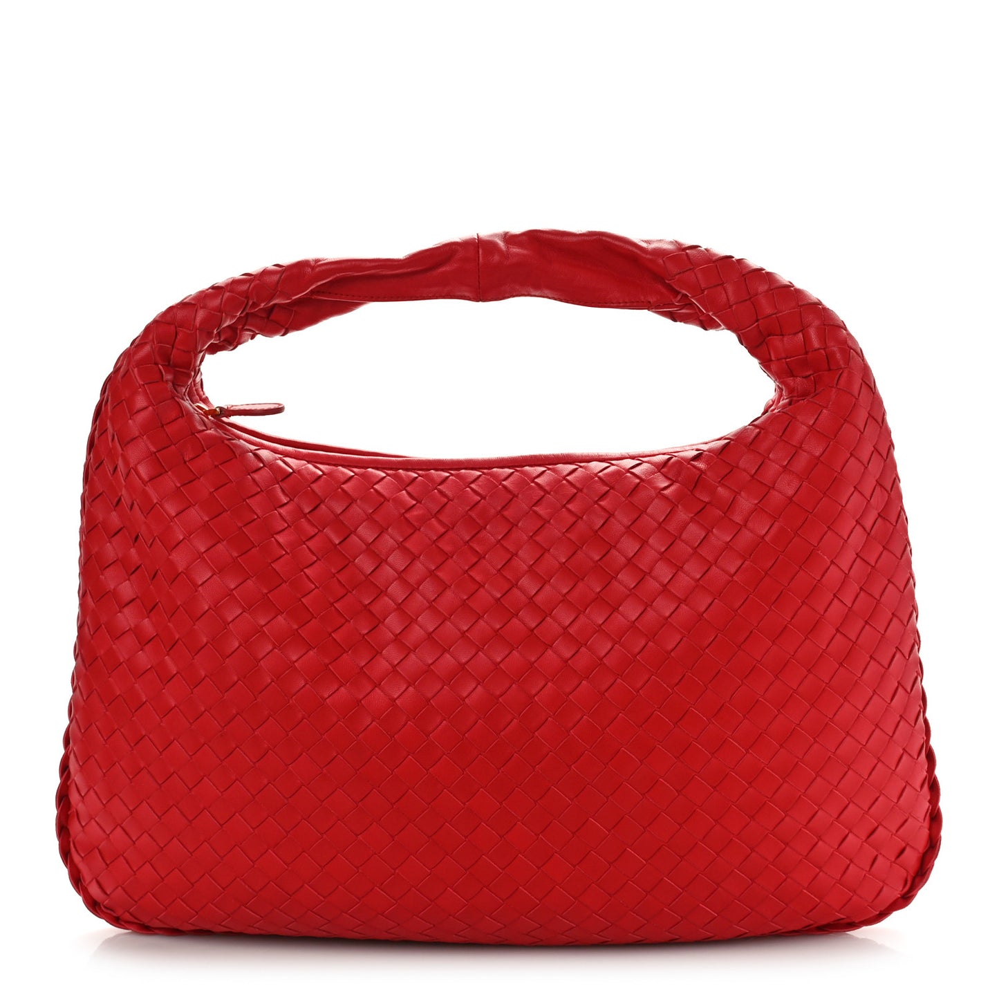 Nappa Intrecciato Small Hobo Red