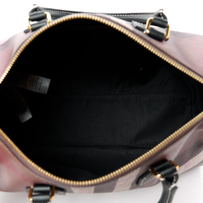 Burberry E-canvas Check Bowling Bag Dark Birch Brown 5 of 10
