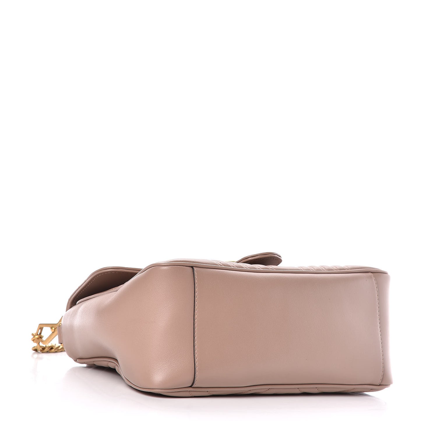 Calfskin Matelasse Small GG Marmont Top Handle Shoulder Bag Porcelain Rose