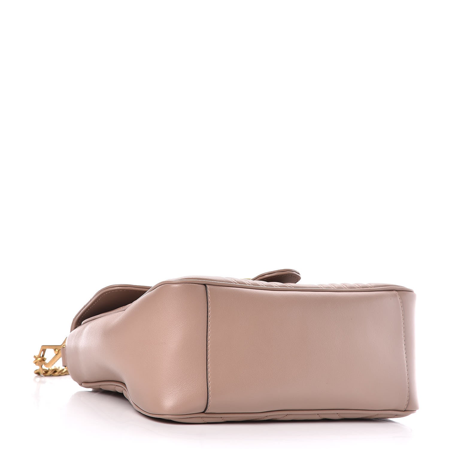 Gucci Calfskin Matelasse Small GG Marmont Top Handle Shoulder Bag Porcelain Rose 4 of 11