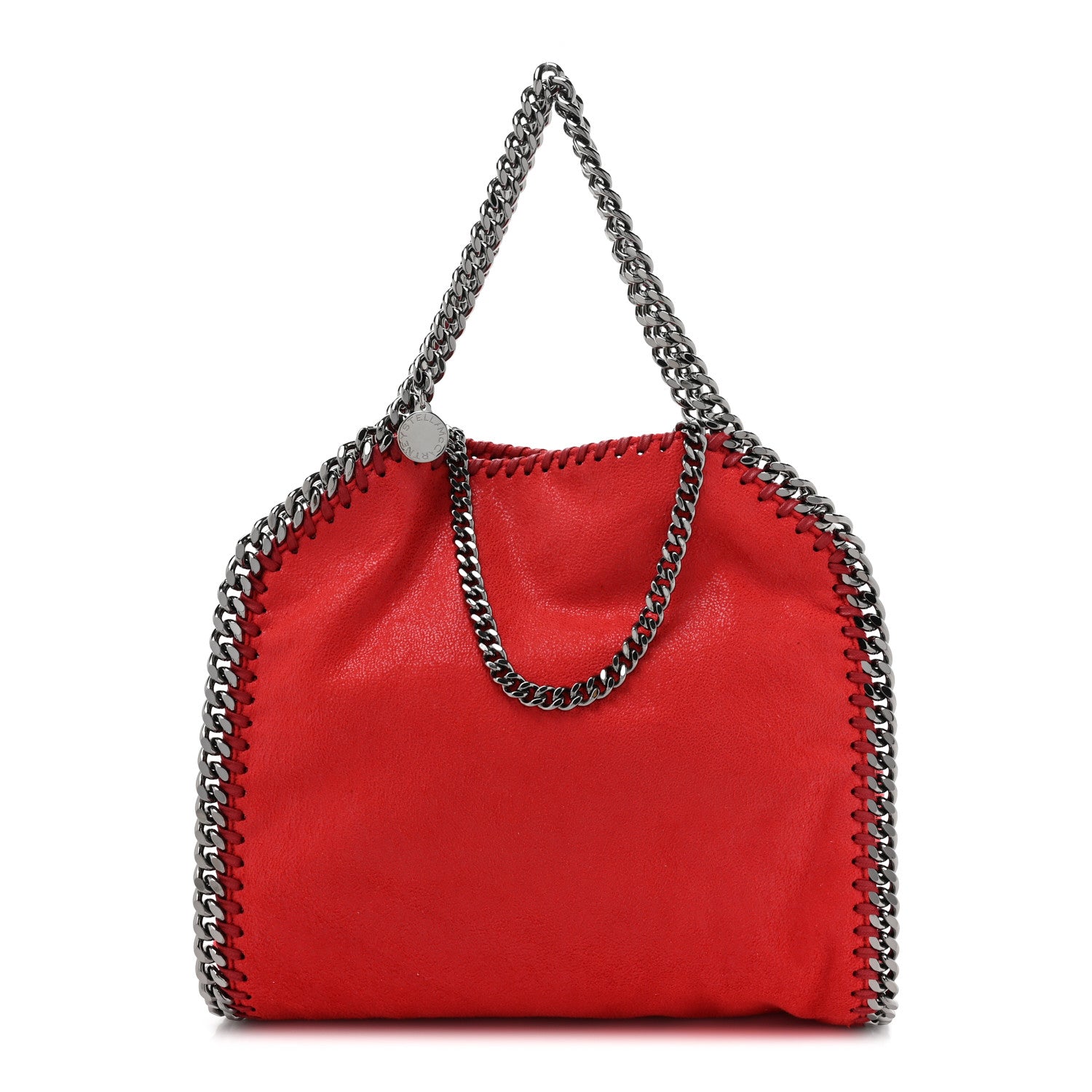 Stella McCartney Shaggy Deer Mini Falabella Shoulder Bag Red 1 of 8