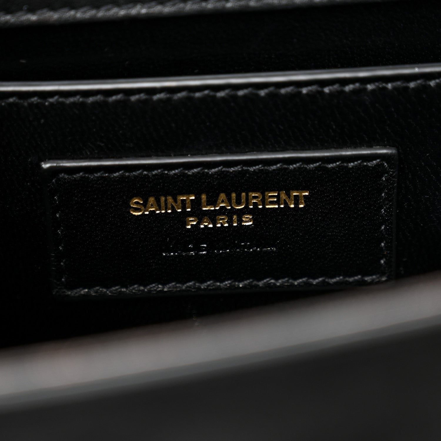 Saint Laurent Suede Small Classic Monogram Palm Tree Kate Satchel Black 6 of 11