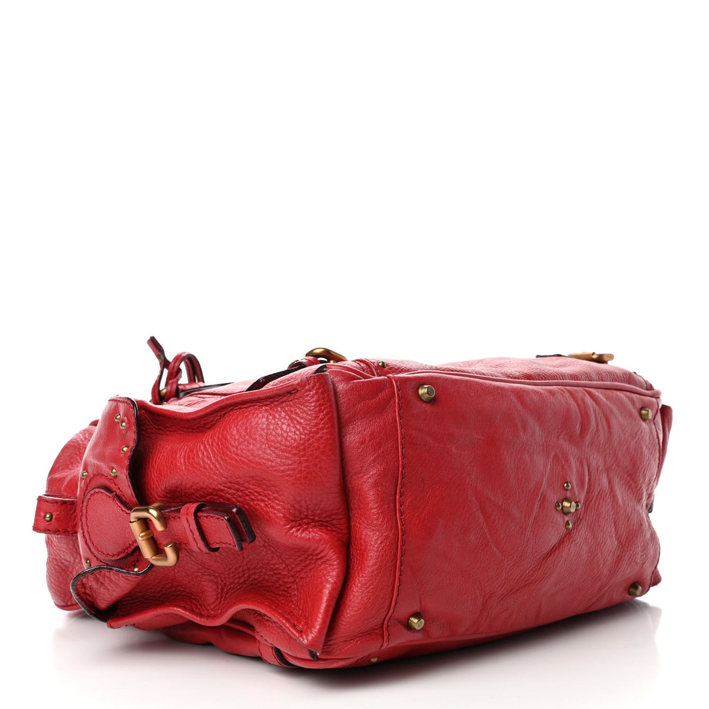 Calfskin Paddington Satchel Rouge