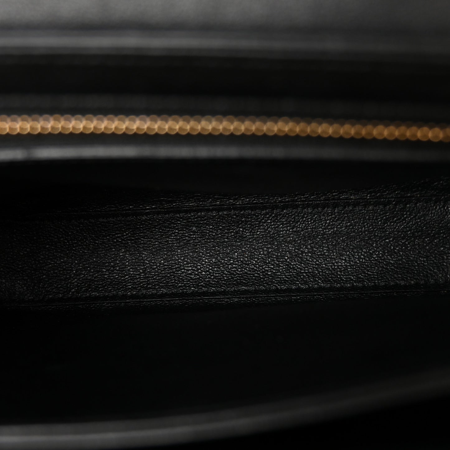 Shiny Calfskin Small C Bag Black