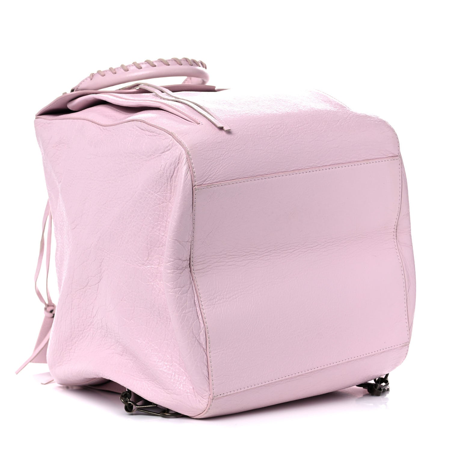 Balenciaga Agneau Classic Hardware Zip Traveler Backpack Rose Poudre Rose Petunia 4 of 17