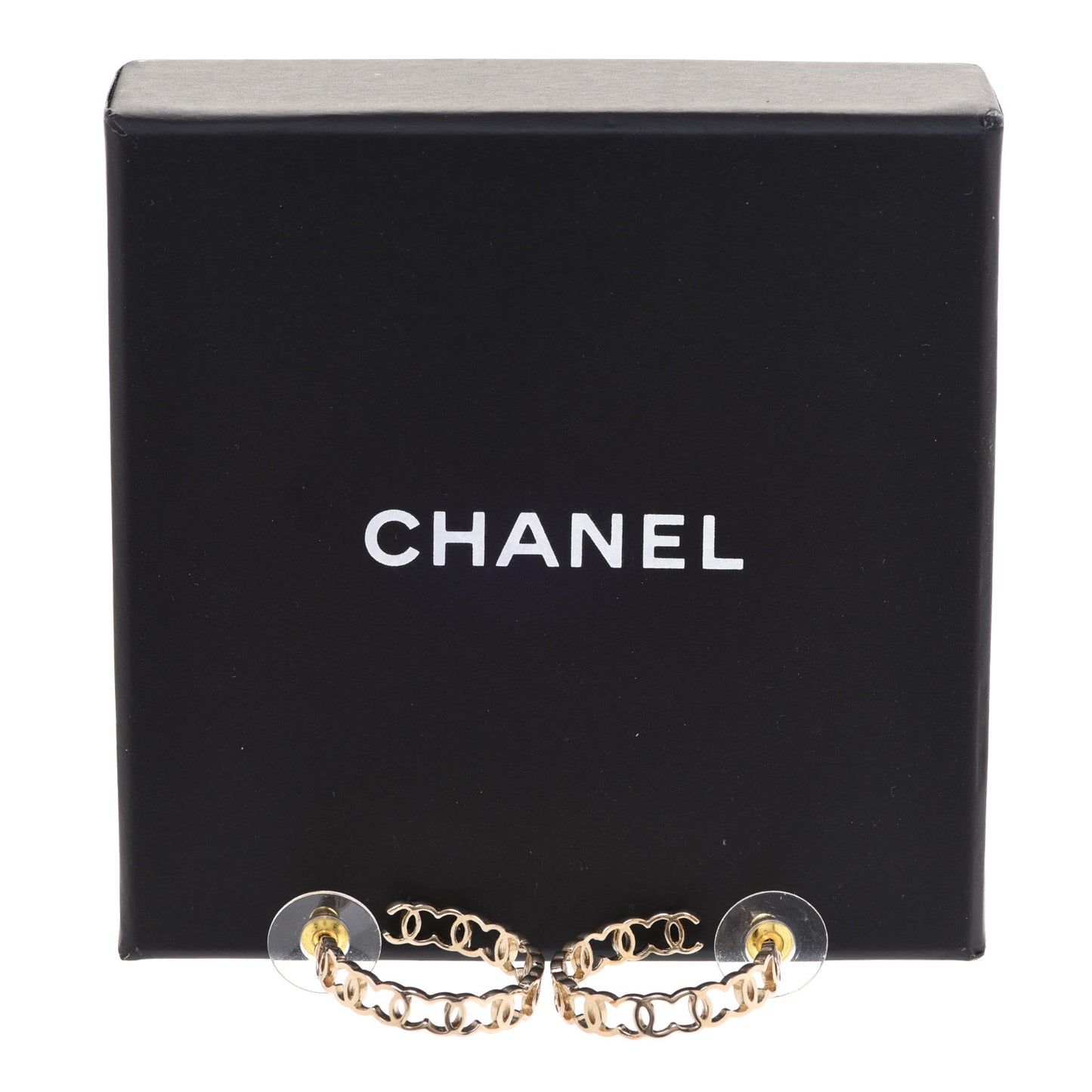 CC Hoop Earrings Gold