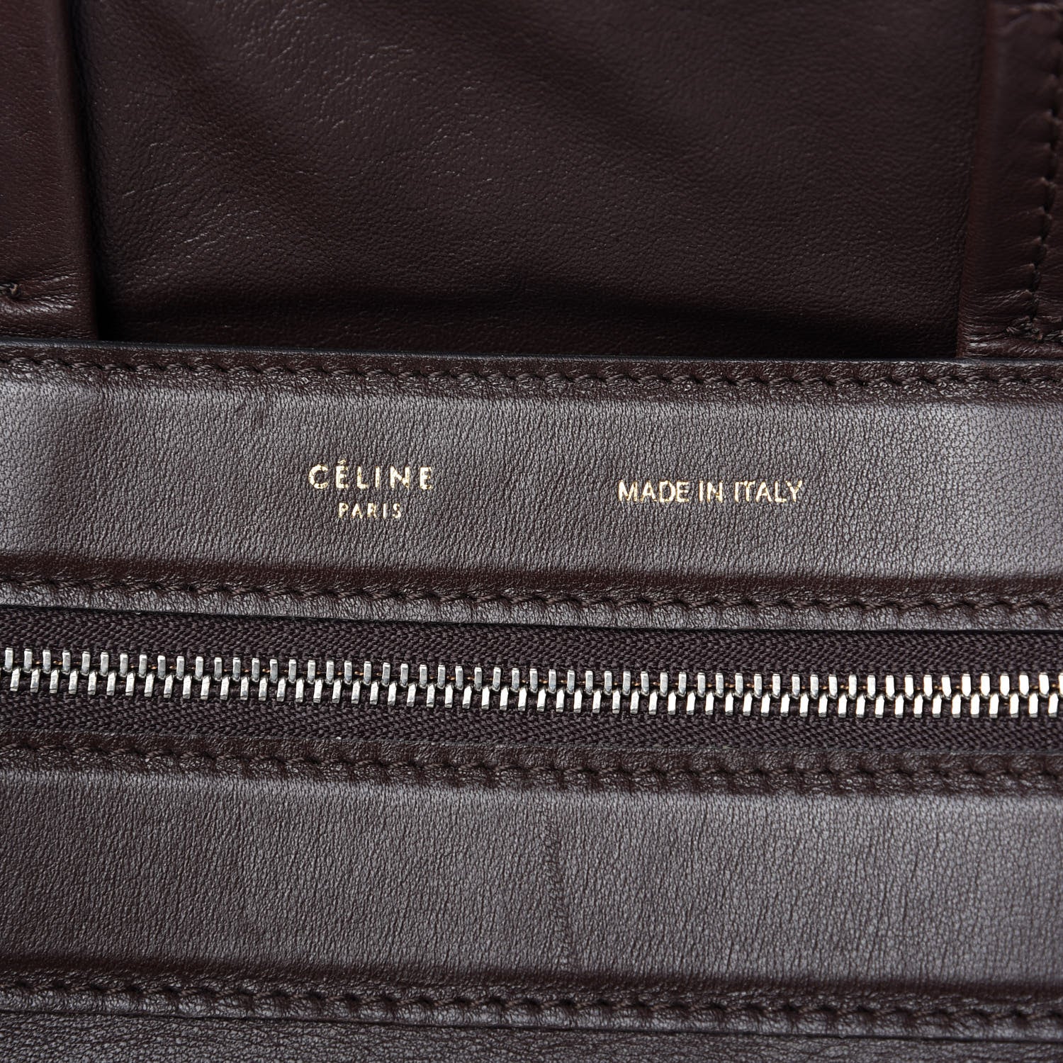 Celine Calf Hair Leopard Print Vertical Zip Gusset Cabas 8 of 9