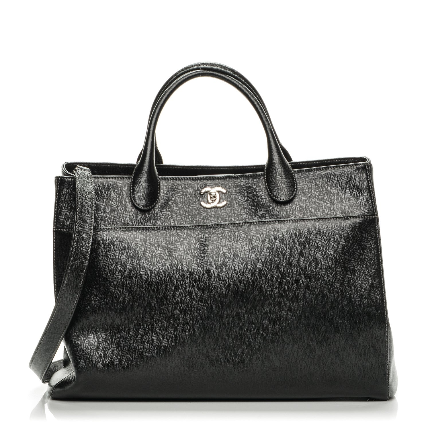 Chanel Caviar Large Cerf Executive Shopper Tote Black 1 of 7