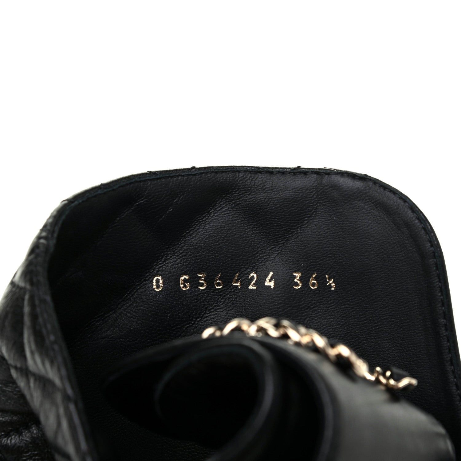 Chanel Shiny Lambskin Quilted Lace Up Combat Boots 36.5 Black 9 of 13