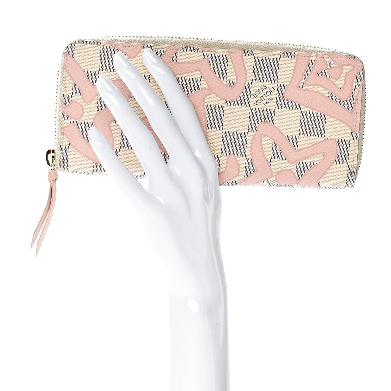 Louis Vuitton Damier Azur Tahitienne Clemence Wallet 2 of 12