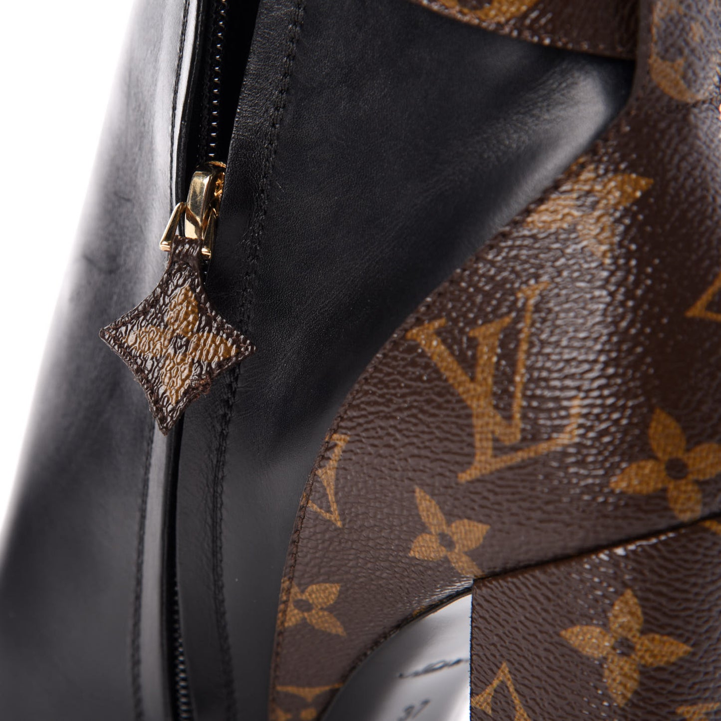 Calfskin Patent Monogram Matchmake Low Boots 37