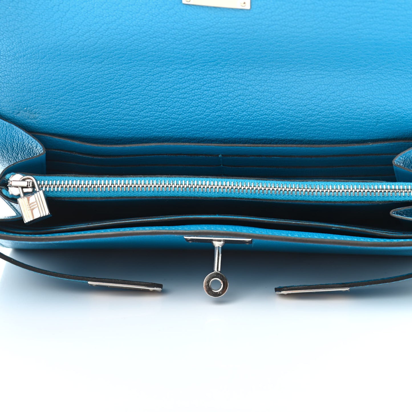 Chevre Mysore Kelly Longue Wallet Bleu Zanzibar