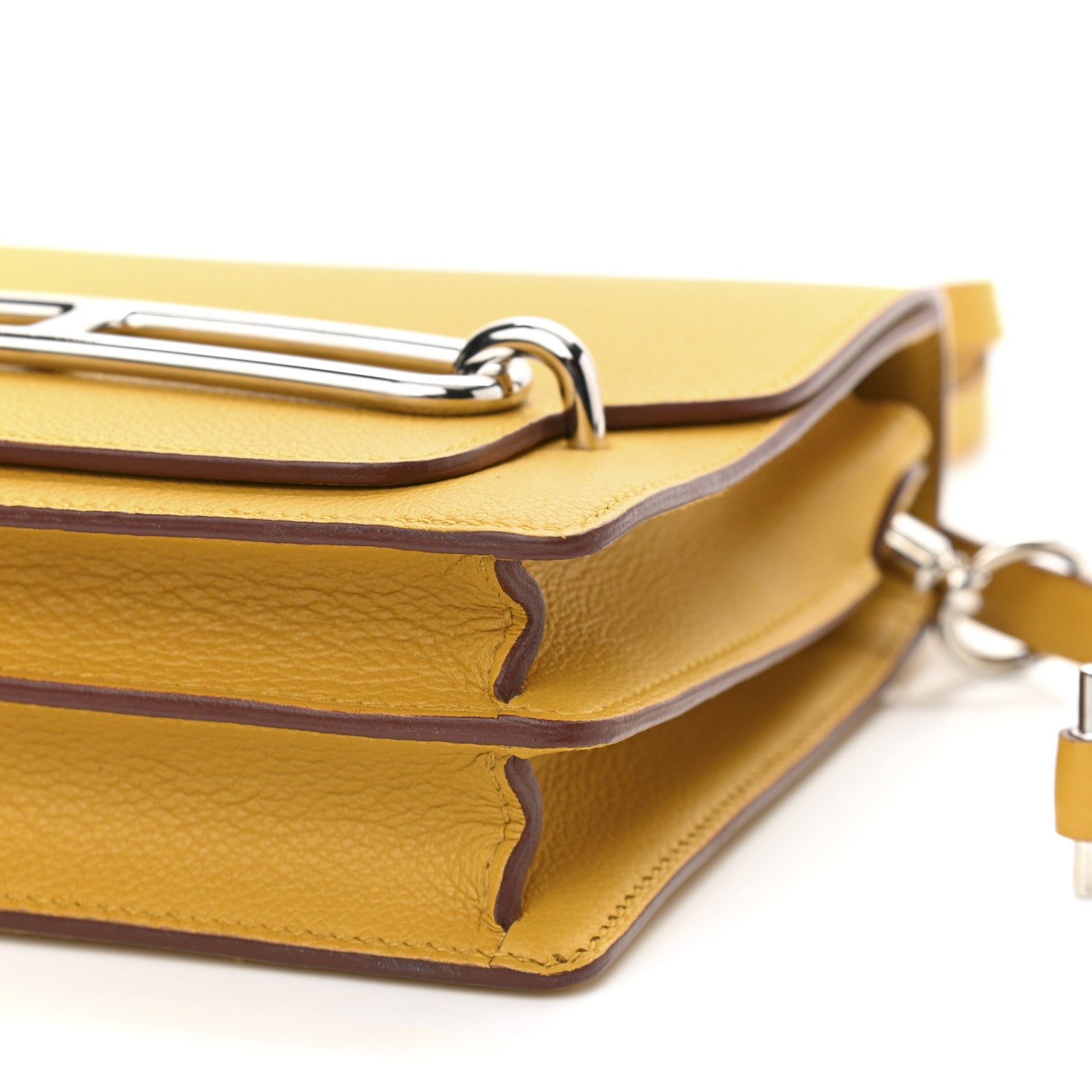 Hermes Evercolor Mini Sac Roulis Jaune Ambre 10 of 11