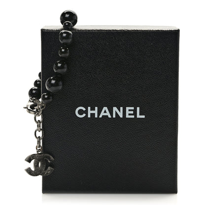 Chanel Glass Bead CC Map Bracelet Ruthenium Black 5 of 5