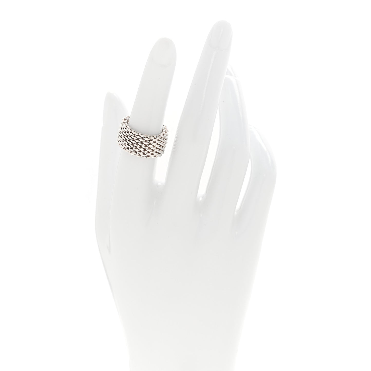 Sterling Silver Somerset Mesh Ring 52 6