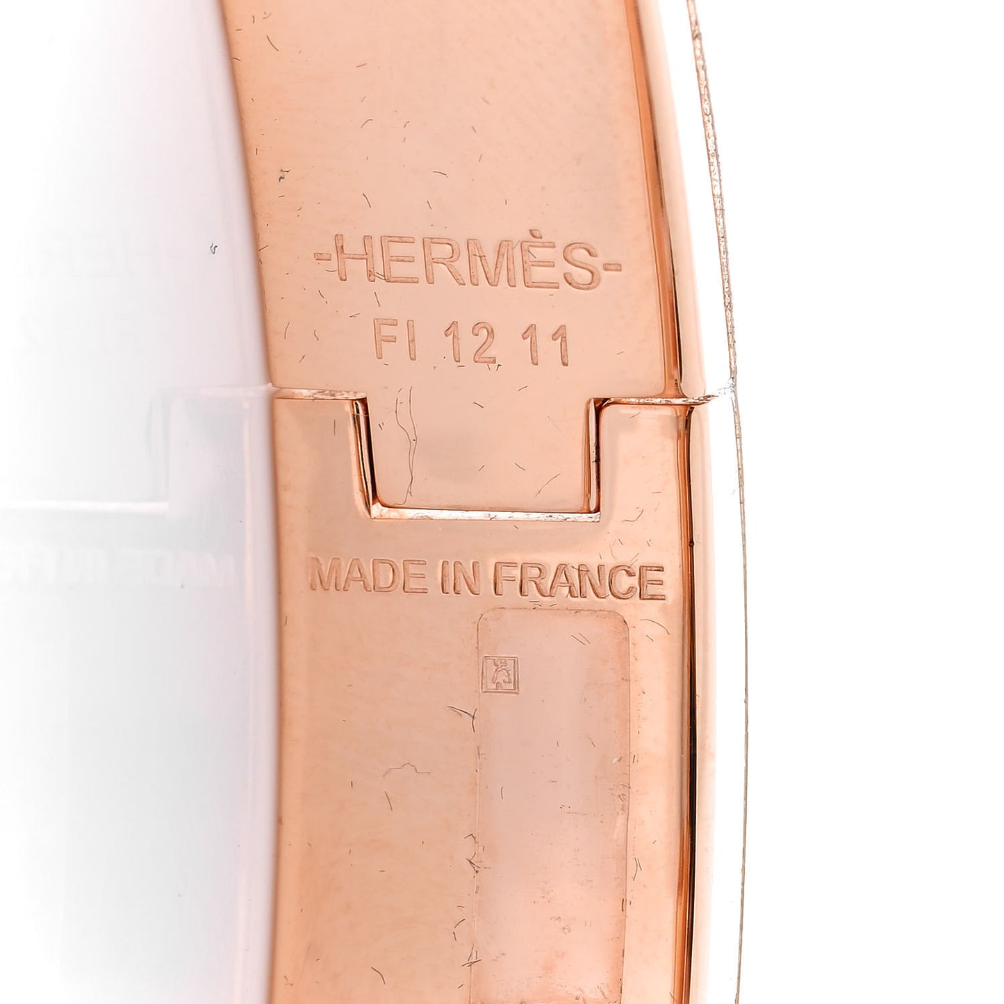Enamel Narrow Clic Clac H Fusion Bracelet PM Rose Candeur Jaune Tennis